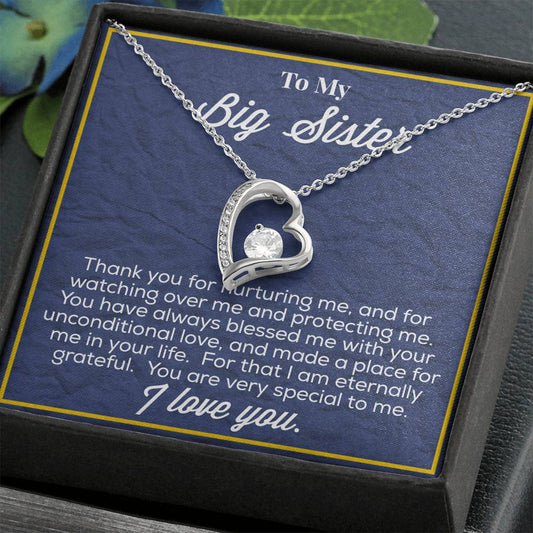 To My Big Sister Forever Love Necklace