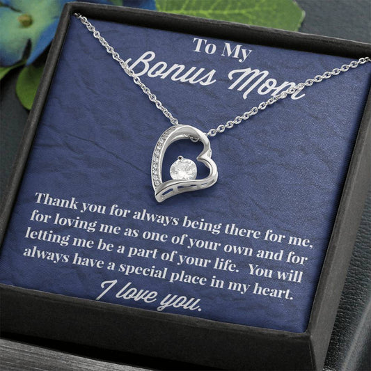 To My Bonus Mom Forever Love Necklace