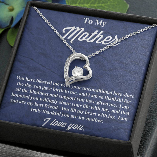 To My Mother Forever Love Necklace - Jewelry for Mom - Necklace for Mom - Gift for Mom