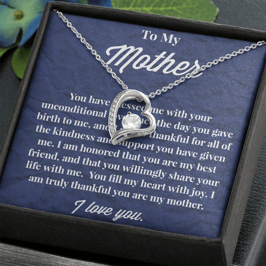 To My Mother Forever Love Necklace - Jewelry for Mom - Gift for Mom