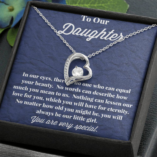 To Our Daughter Forever Love Necklace