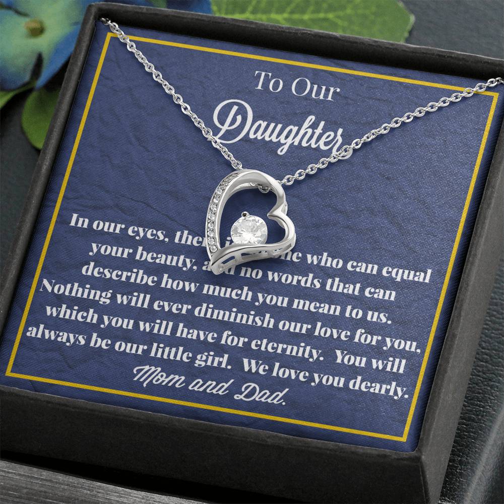 To Our Daughter Forever Love Necklace
