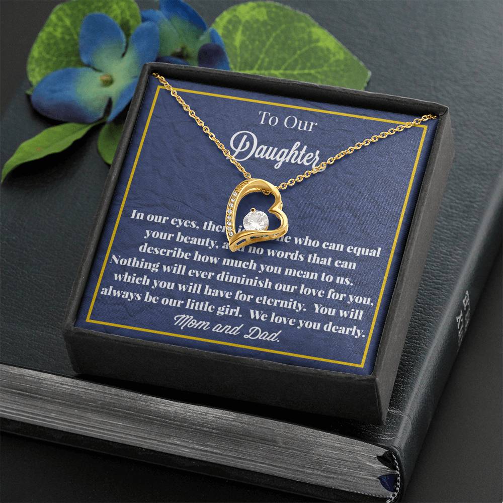 To Our Daughter Forever Love Necklace