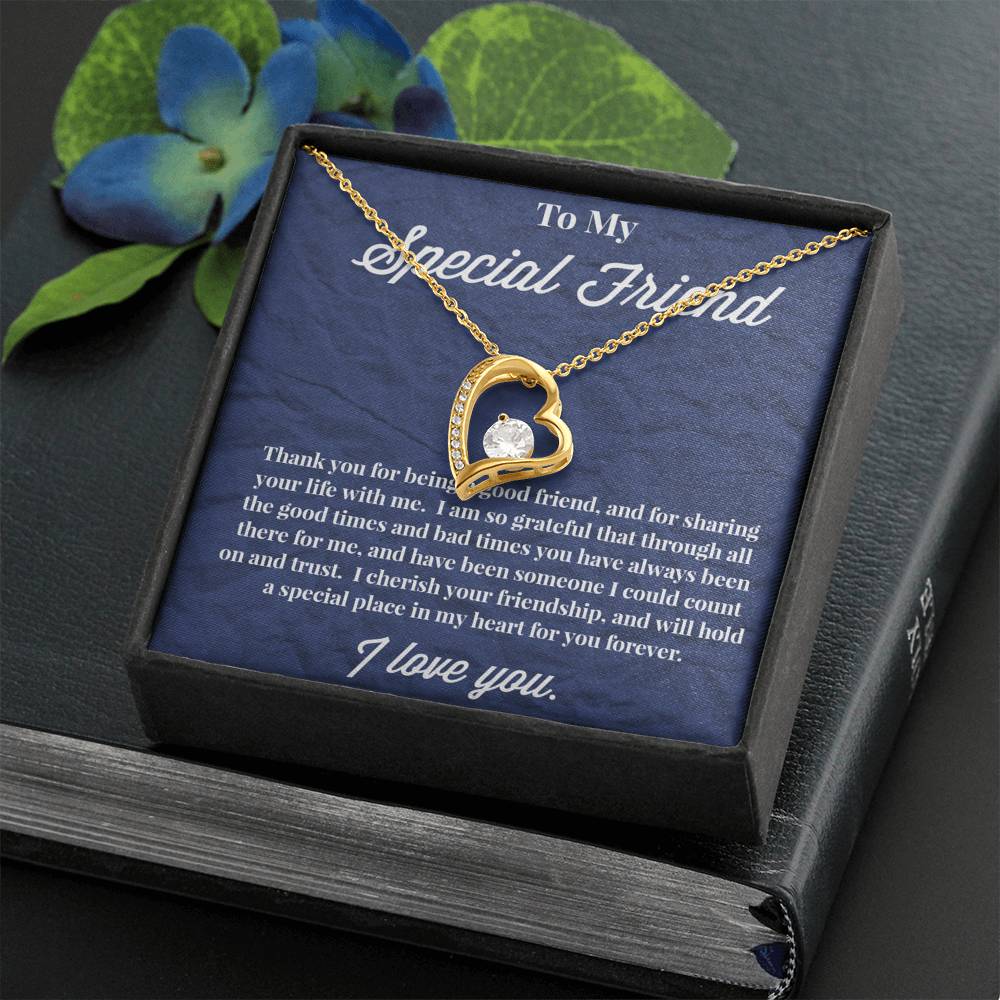 To My Special Friend Forever Love Necklace, Gift for Best Friend, Necklace for Friend