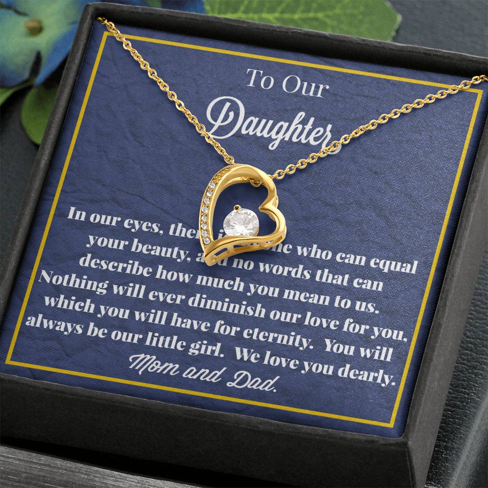 To Our Daughter Forever Love Necklace