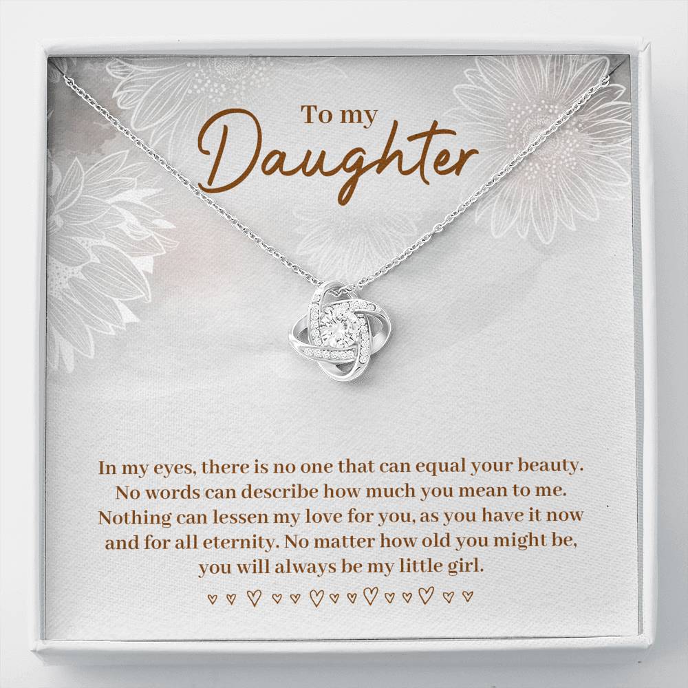 Gift for Daughter Love Knot Necklace