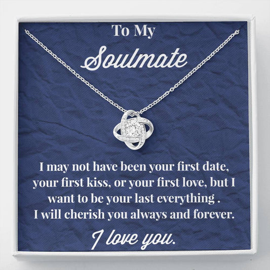 To My Soulmate Love Knot Necklace