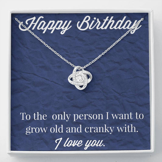 Happy Birthday Love Knot Necklace