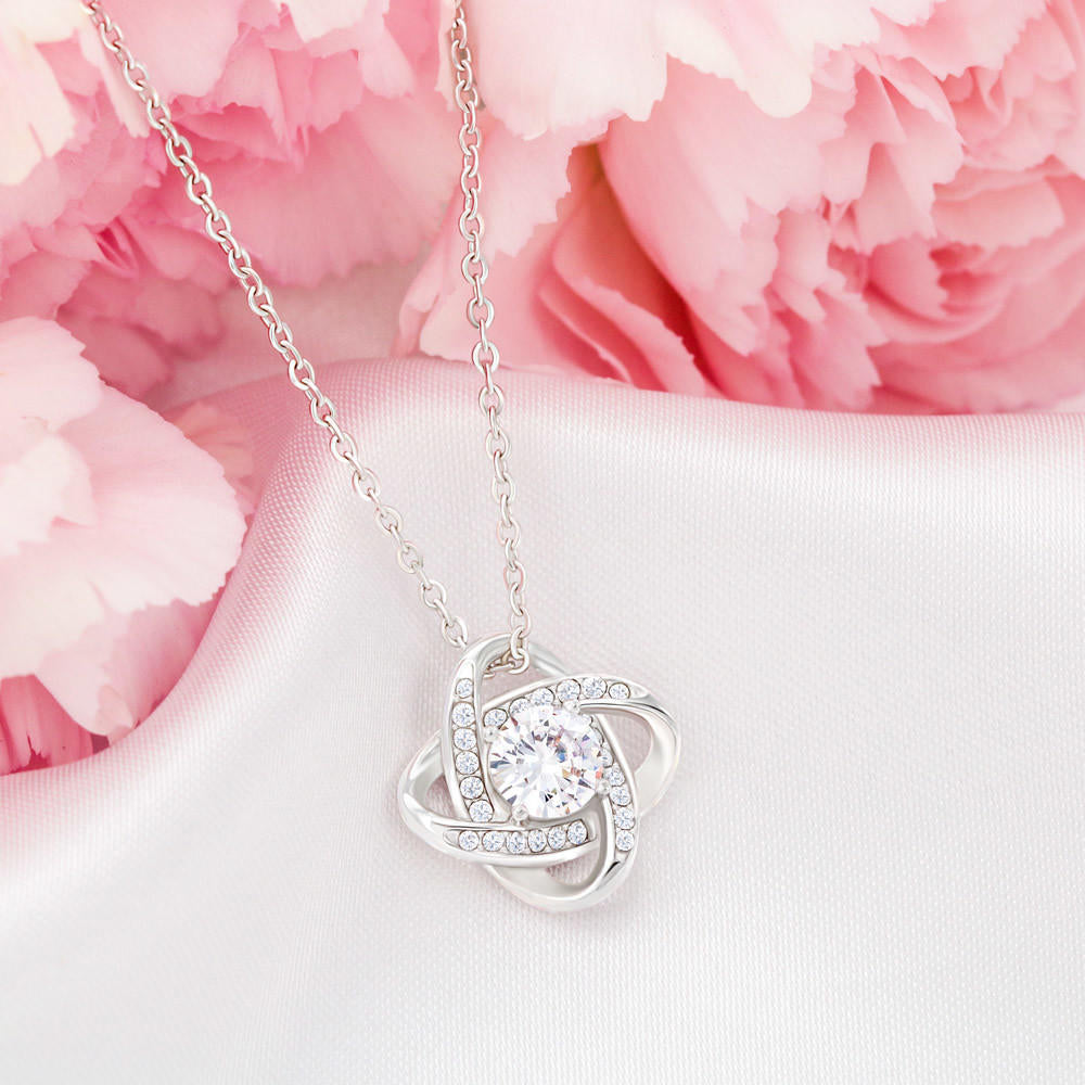 To My Junior Bridesmaid Love Knot Necklace