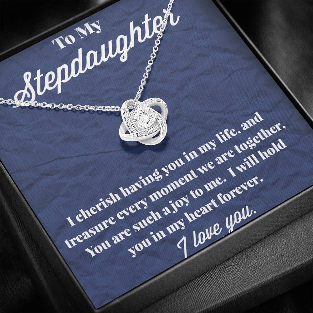 To My Stepdaughter Love Knot Necklace