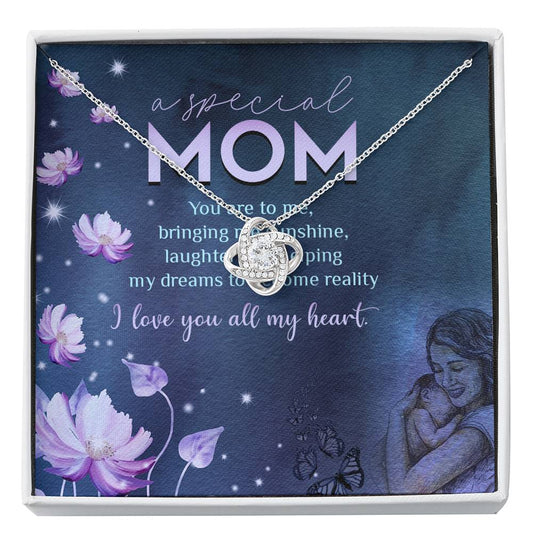 A Special Mom Love Knot Necklace