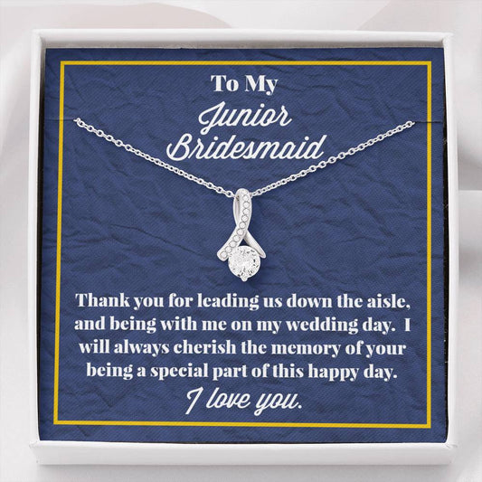 To My Junior Bridesmaid Alluring Beauty Necklace