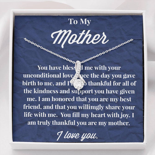 To My Mother Alluring Beauty Necklace - Jewelry for Mom - Gift for Mom