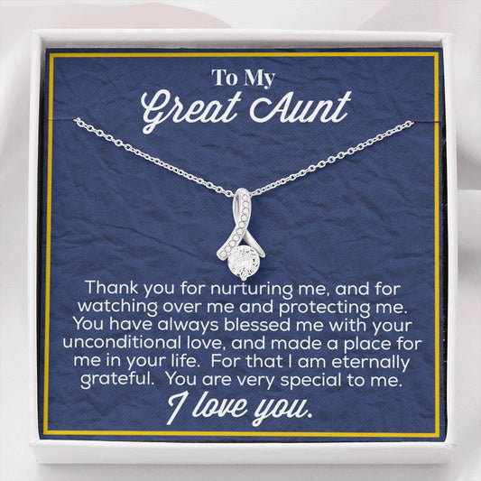To My Great Aunt Alluring Beauty Necklace