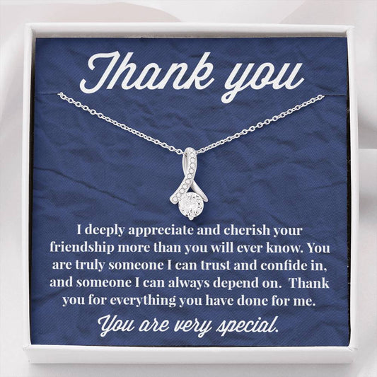 Thank You Alluring Beauty Necklace - Thank You Gift - Necklace for Friend