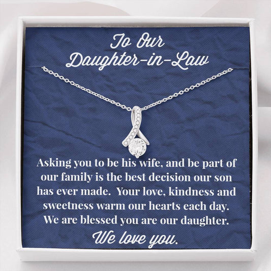 To Our Daughter-in-Law Alluring Beauty Necklace - Gift for Daughter - Necklace for Daughter-in-Law