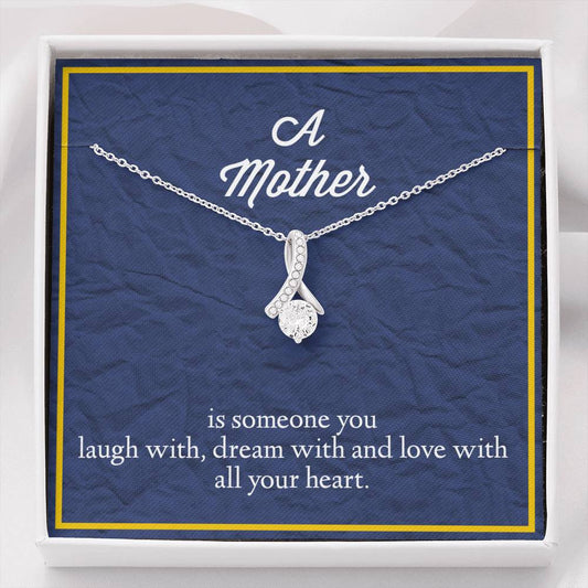 A Mother Is Someone You Love With All Your Heart Alluring Beauty Necklace