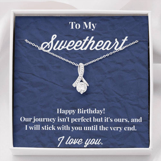 Happy Birthday To My Sweetheart Alluring Beauty Necklace