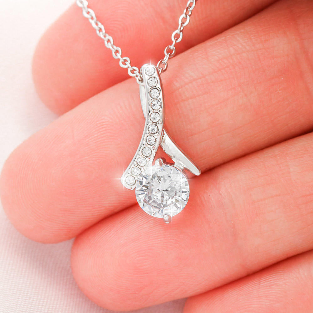 To My Bonus Daughter Alluring Beauty Necklace, Stepdaughter Necklace, Bonus Daughter Jewelry, Nonbiological Daughter Necklace