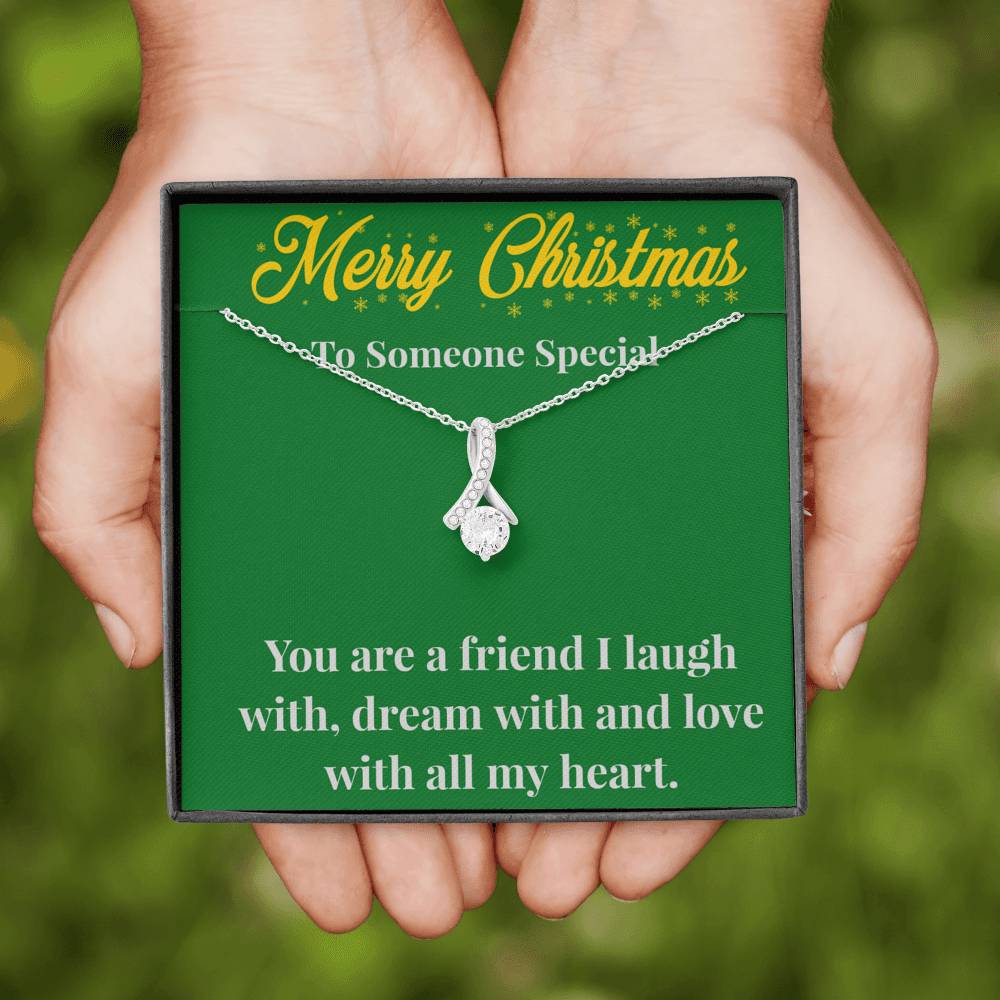 Merry Christmas To My Friend Alluring Beauty Necklace - Gift for Friend - Necklace for A Friend