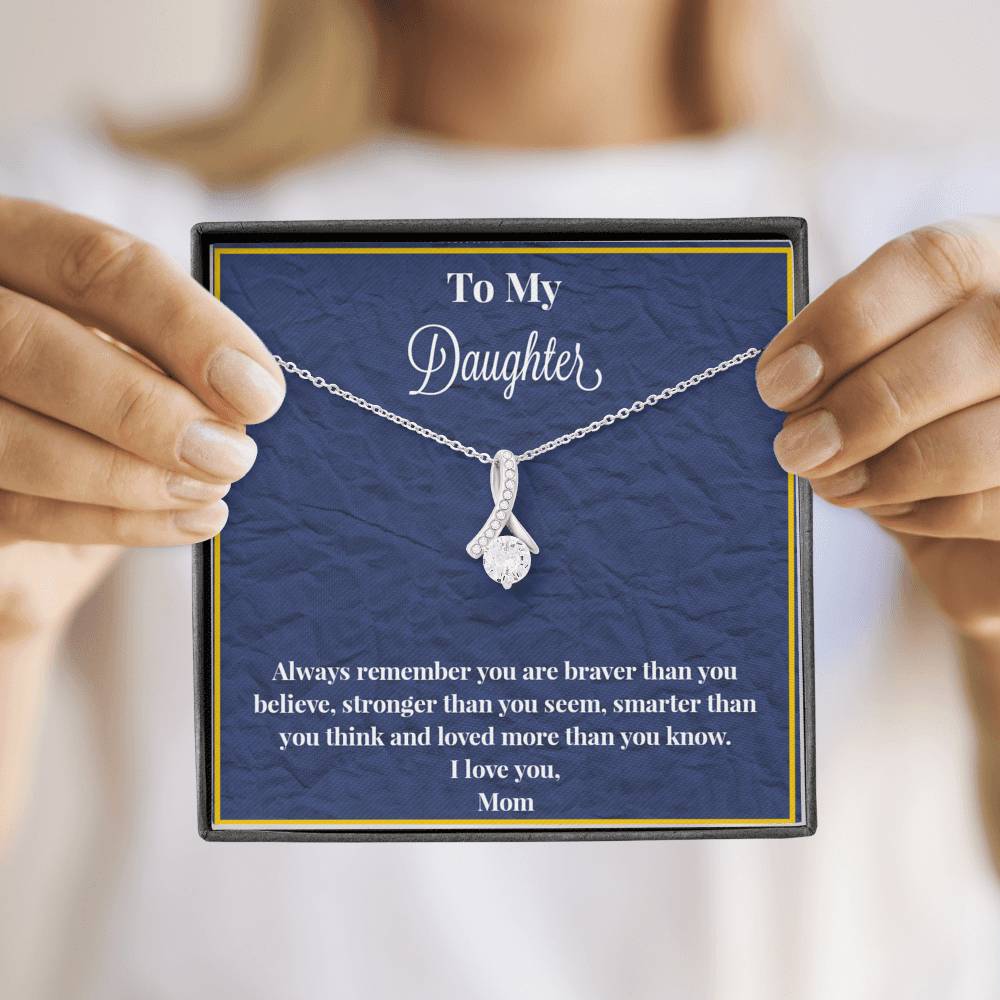 To My Daughter Always Remember Alluring Beauty Necklace
