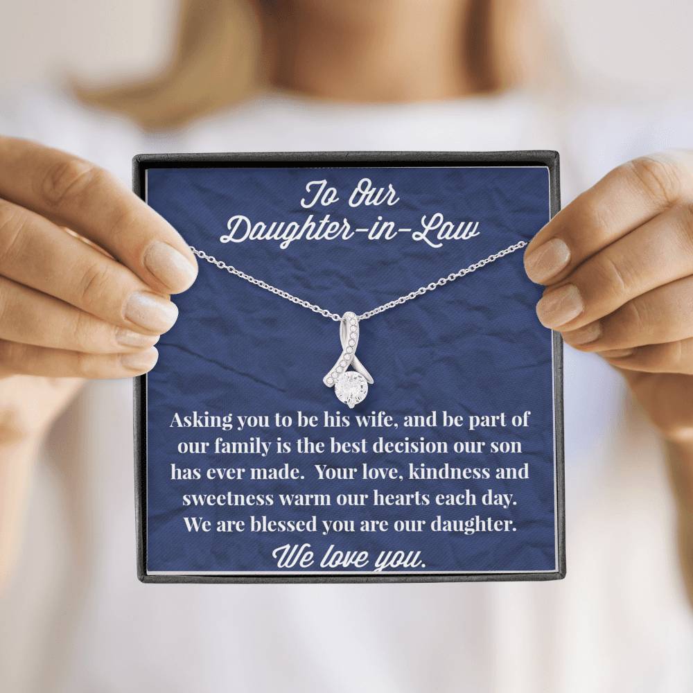 To Our Daughter-in-Law Alluring Beauty Necklace - Gift for Daughter - Necklace for Daughter-in-Law