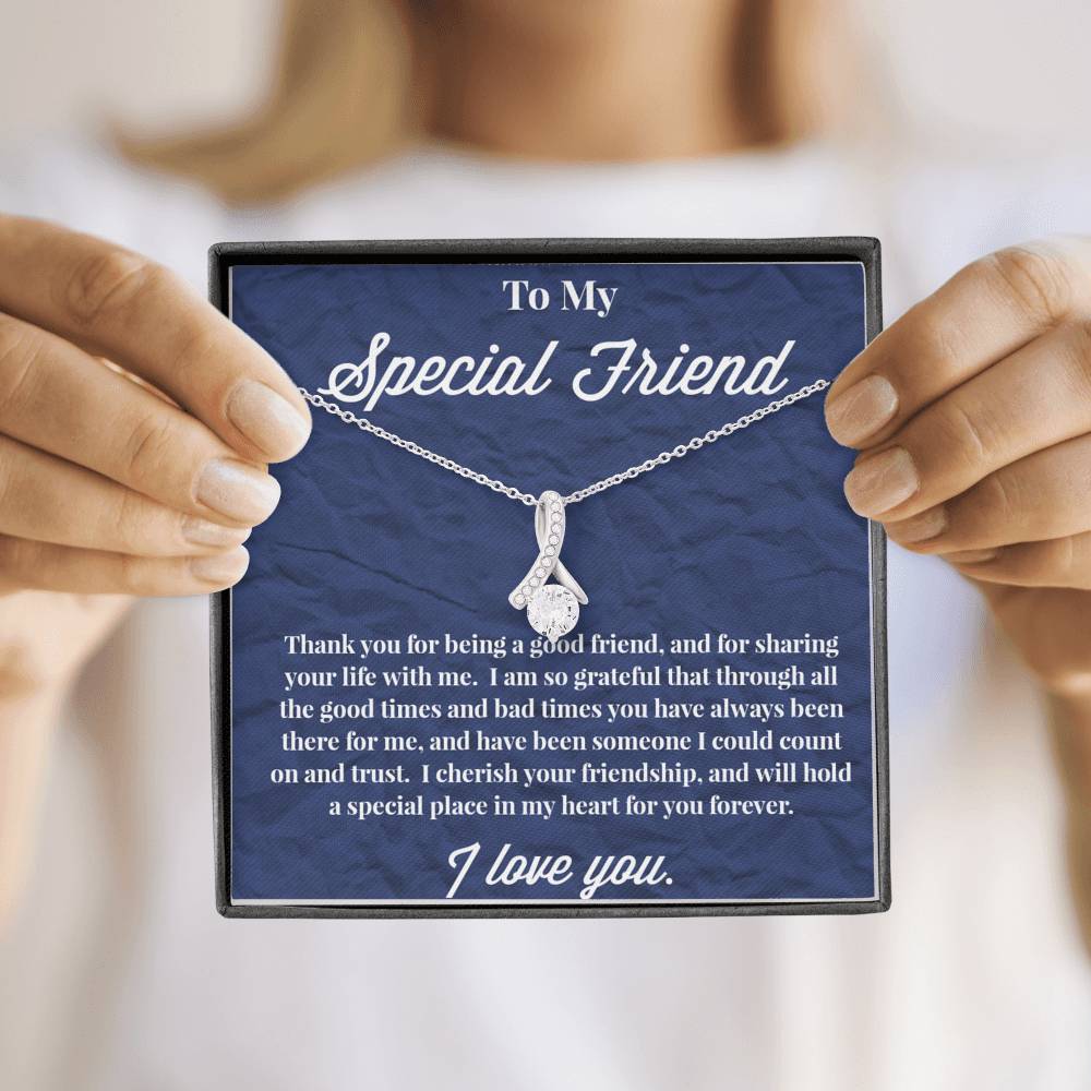 To My Special Friend Alluring Beauty Necklace, Gift for Best Friend, Necklace for Friend