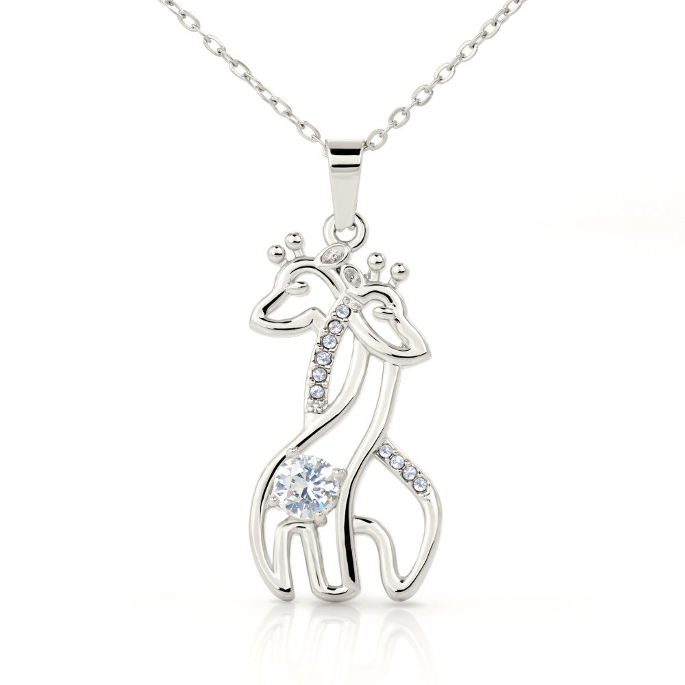 To Our Daughter-in-Law Graceful Love Giraffe Necklace - Gift for Daughter - Necklace for Daughter-in-Law
