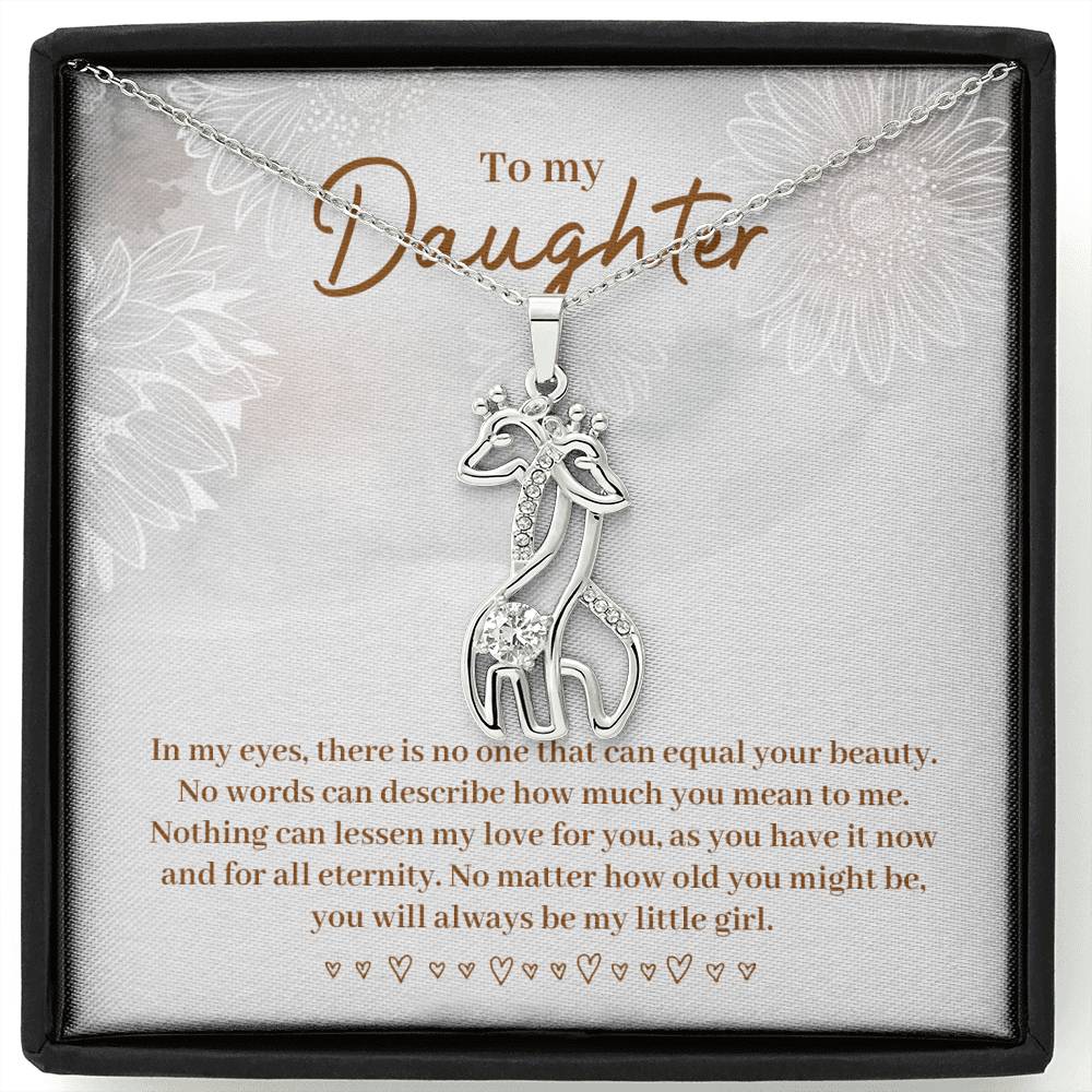 Gift for Daughter - Daughter Necklace - Giraffe Necklace - Giraffe Gift