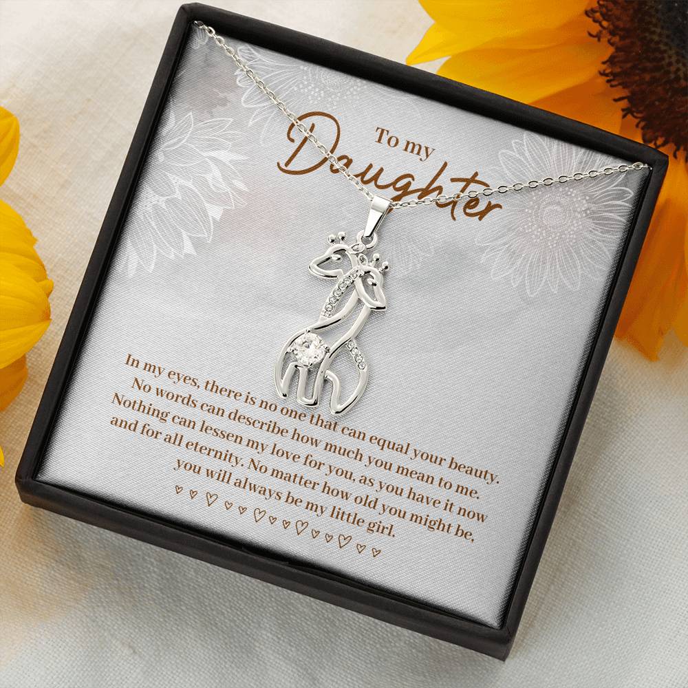 Gift for Daughter - Daughter Necklace - Giraffe Necklace - Giraffe Gift