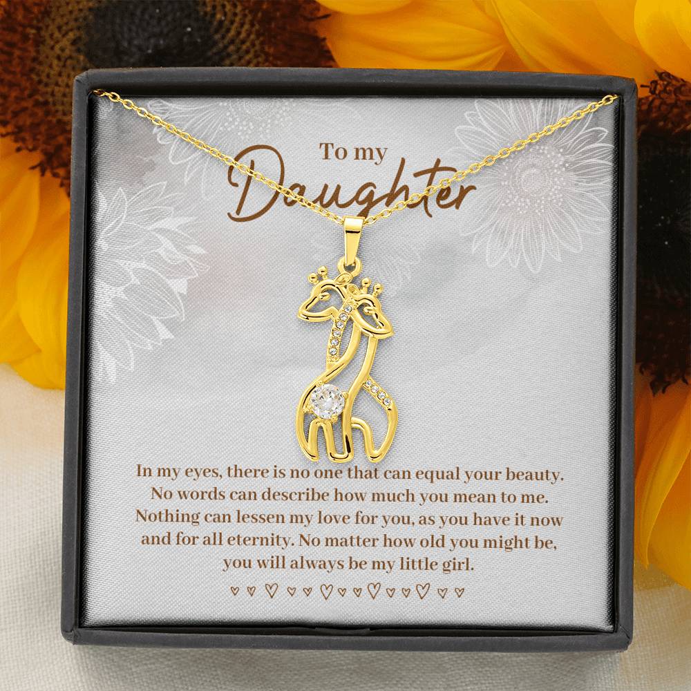 Gift for Daughter - Daughter Necklace - Giraffe Necklace - Giraffe Gift