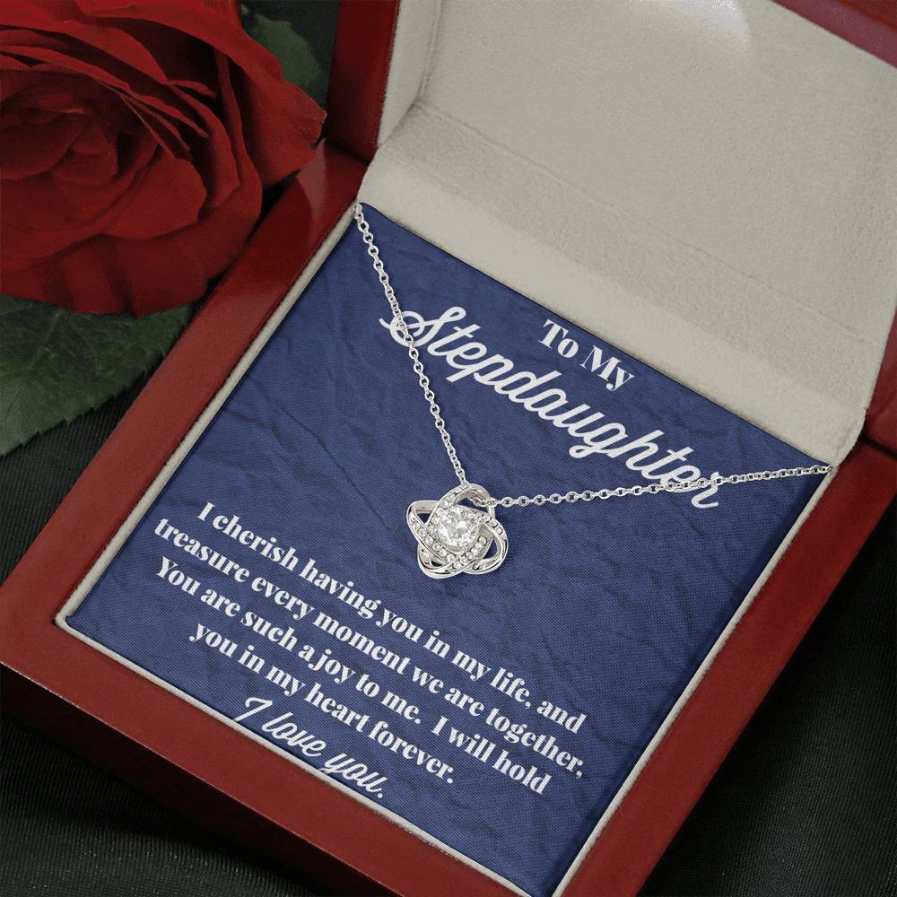 To My Stepdaughter Love Knot Necklace