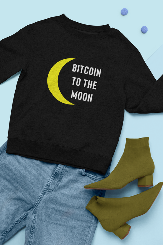 Bitcoin Shirt - Bitcoin Sweatshirt - Bitcoin To The Moon Sweatshirt - Bitcoin Gifts