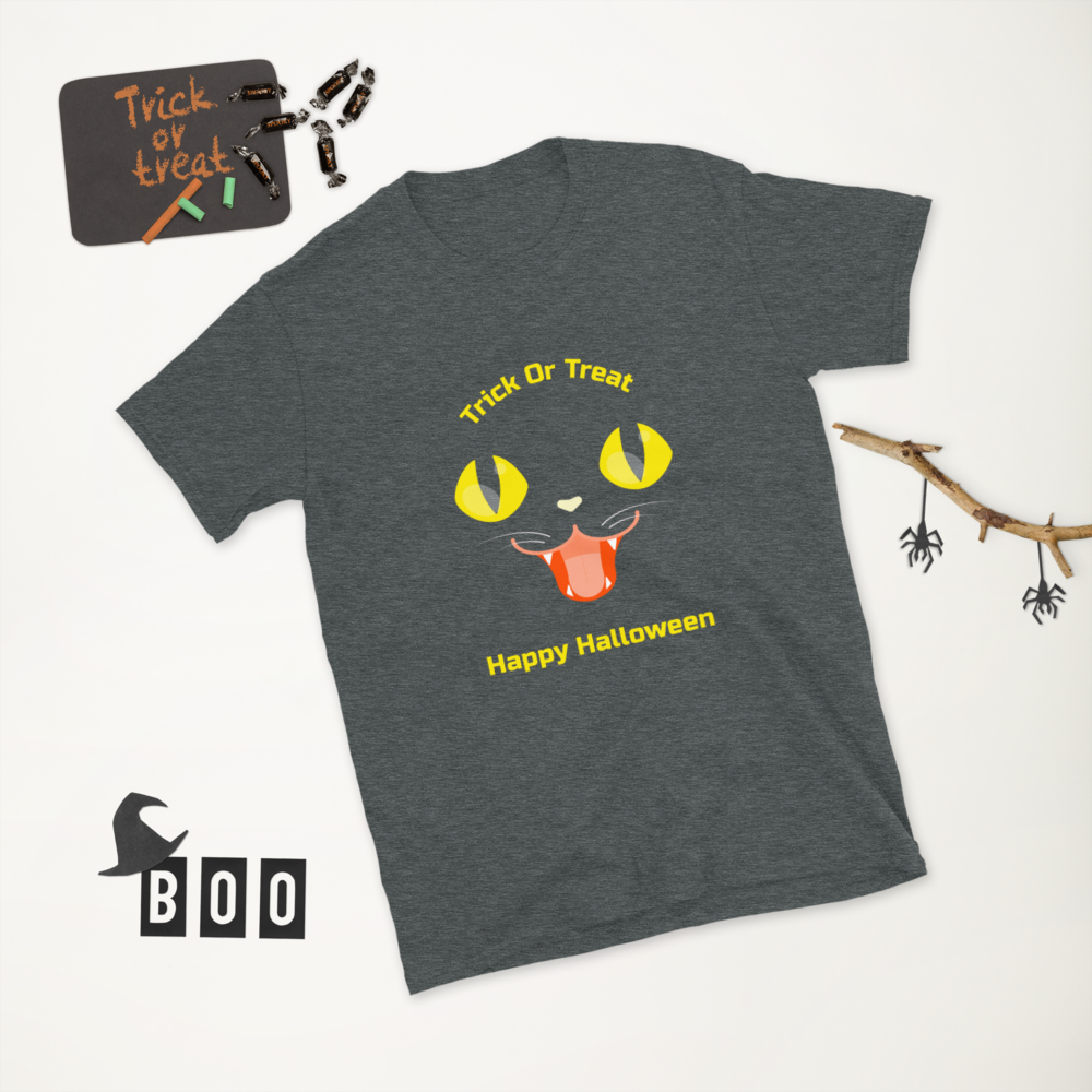 Happy Halloween T-Shirt - Trick Or Treat Shirt - Black Cst Halloween Shirt