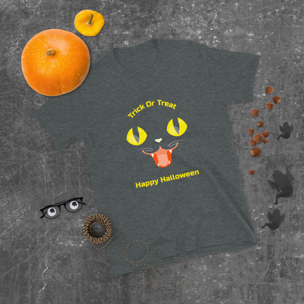 Happy Halloween T-Shirt - Trick Or Treat Shirt - Black Cst Halloween Shirt