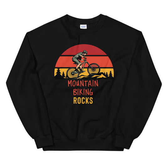 Mountain Biking Rocks Sweatshirt - Mountain Biker Gift