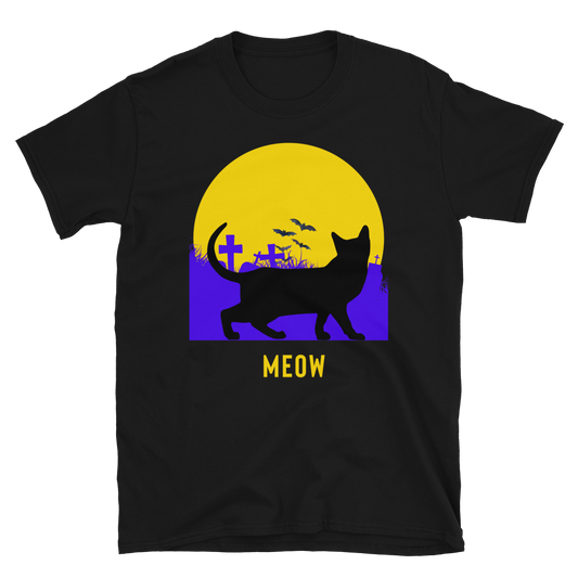 Halloween Trick Or Treat T-Shirt - Black Cat Shirt