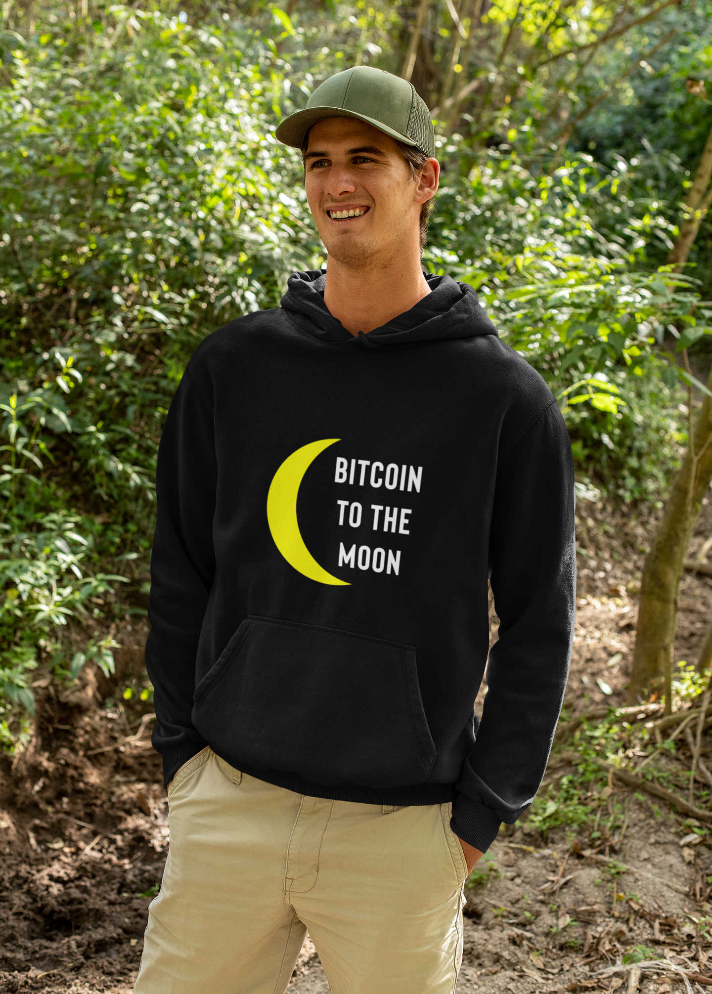 Bitcoin Heavy Blend Hoodie - Bitcoin To The Moon Hoodie - Bitcoin Shirt - Bitcoin Gifts