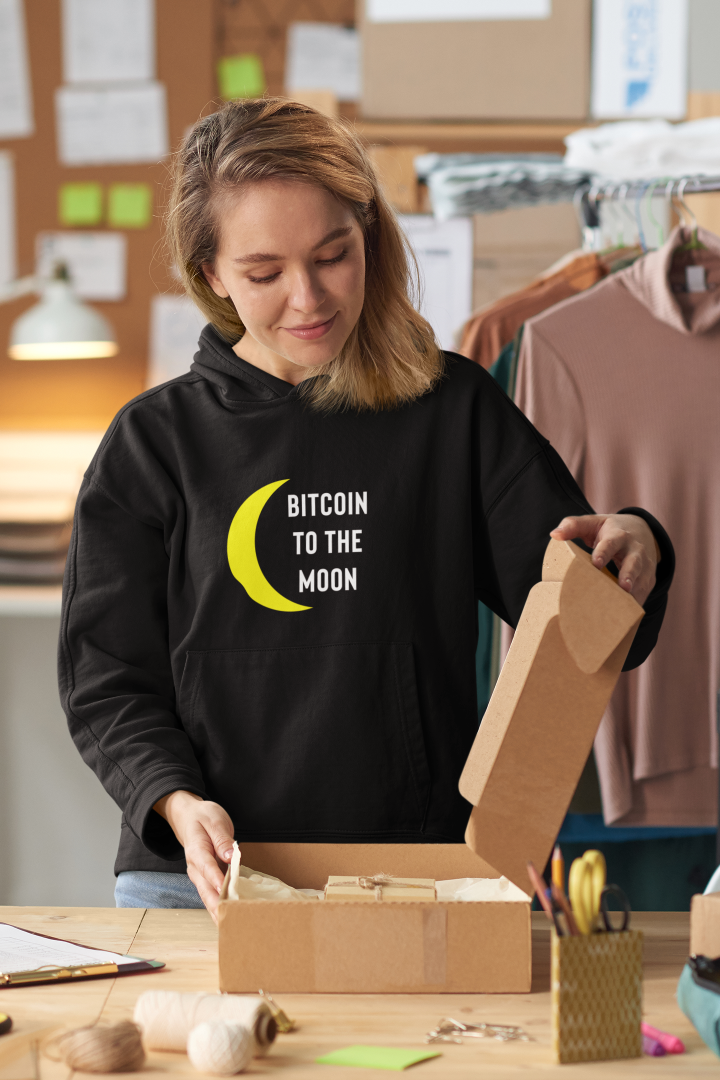 Bitcoin Heavy Blend Hoodie - Bitcoin To The Moon Hoodie - Bitcoin Shirt - Bitcoin Gifts