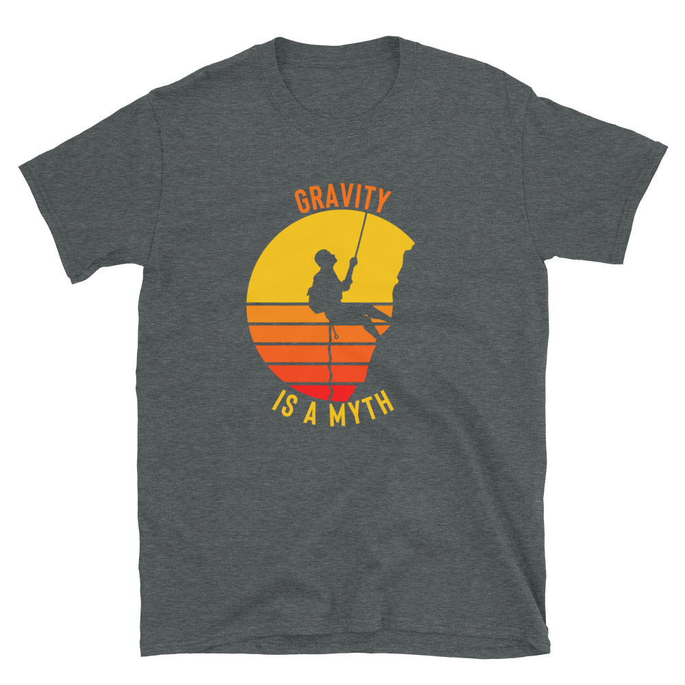 Rock Climbing Shirt - Gravity Is a Myth Shirt - Rock Climbing Gift - Outdoors Shirt - Wall Climber - Mountain Climbing Shirt - Adventure Tee