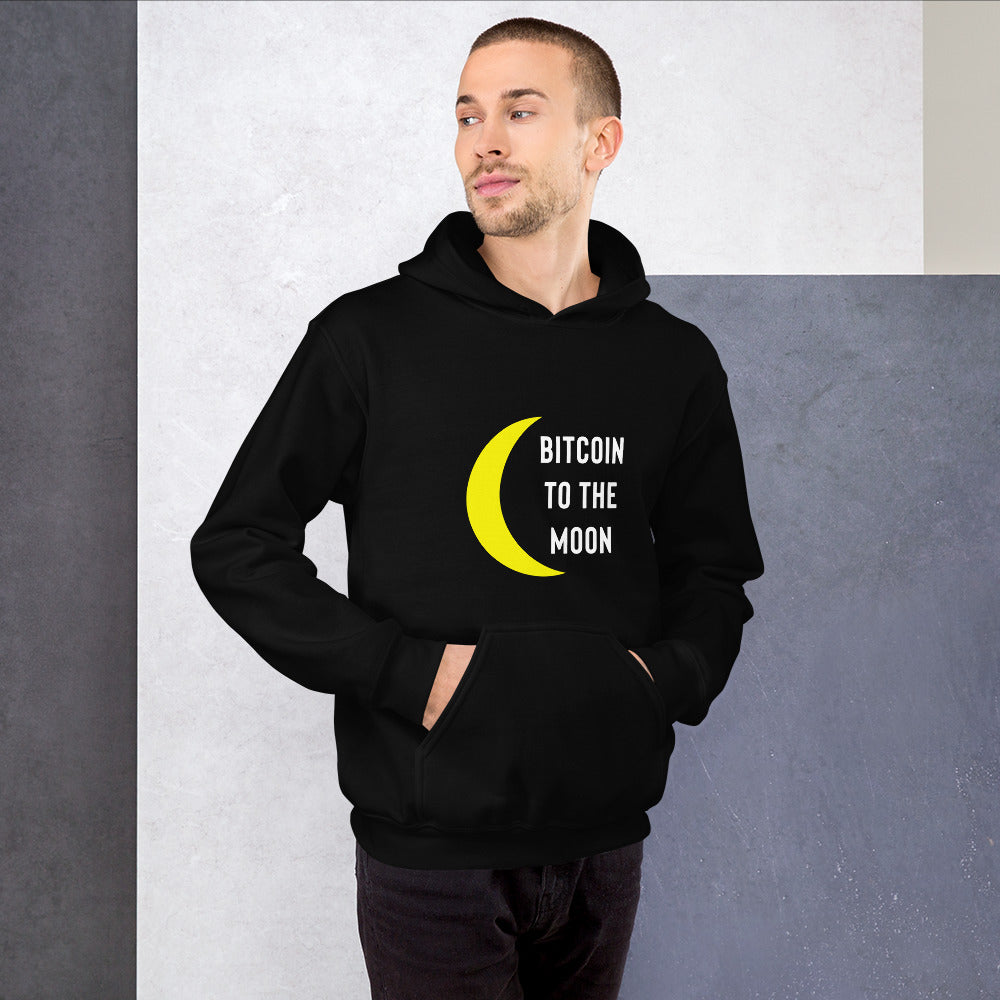 Bitcoin Heavy Blend Hoodie - Bitcoin To The Moon Hoodie - Bitcoin Shirt - Bitcoin Gifts