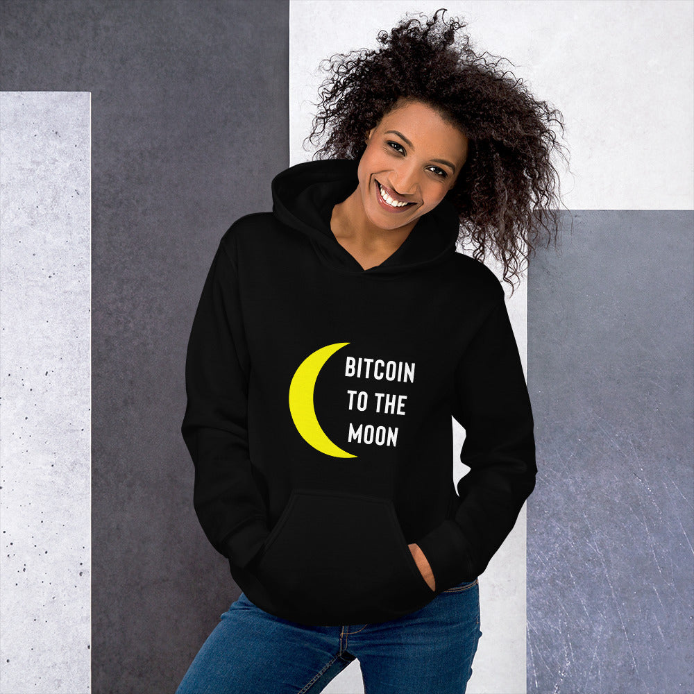 Bitcoin Heavy Blend Hoodie - Bitcoin To The Moon Hoodie - Bitcoin Shirt - Bitcoin Gifts