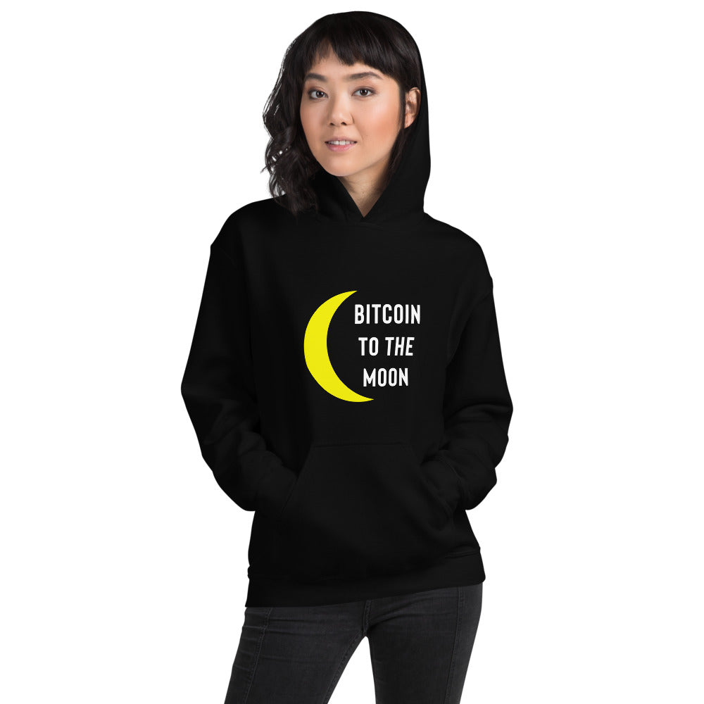 Bitcoin Heavy Blend Hoodie - Bitcoin To The Moon Hoodie - Bitcoin Shirt - Bitcoin Gifts