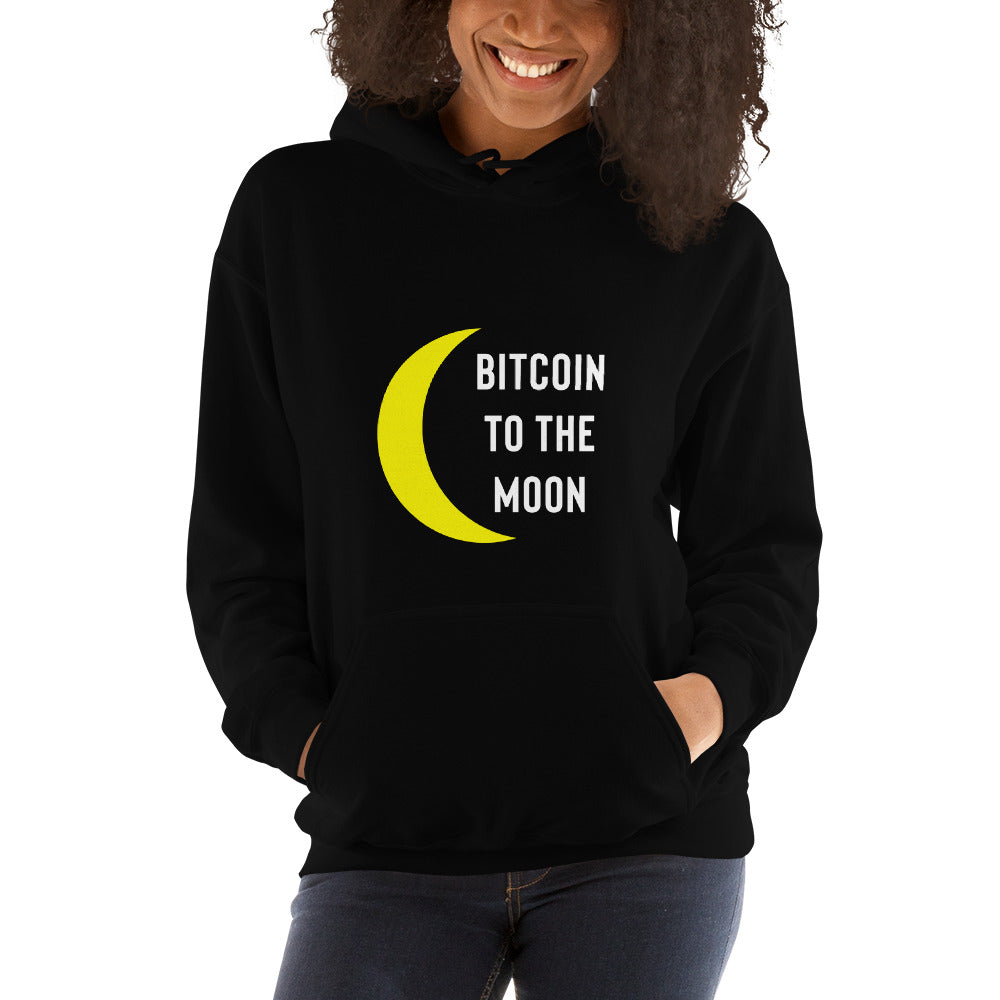 Bitcoin Heavy Blend Hoodie - Bitcoin To The Moon Hoodie - Bitcoin Shirt - Bitcoin Gifts